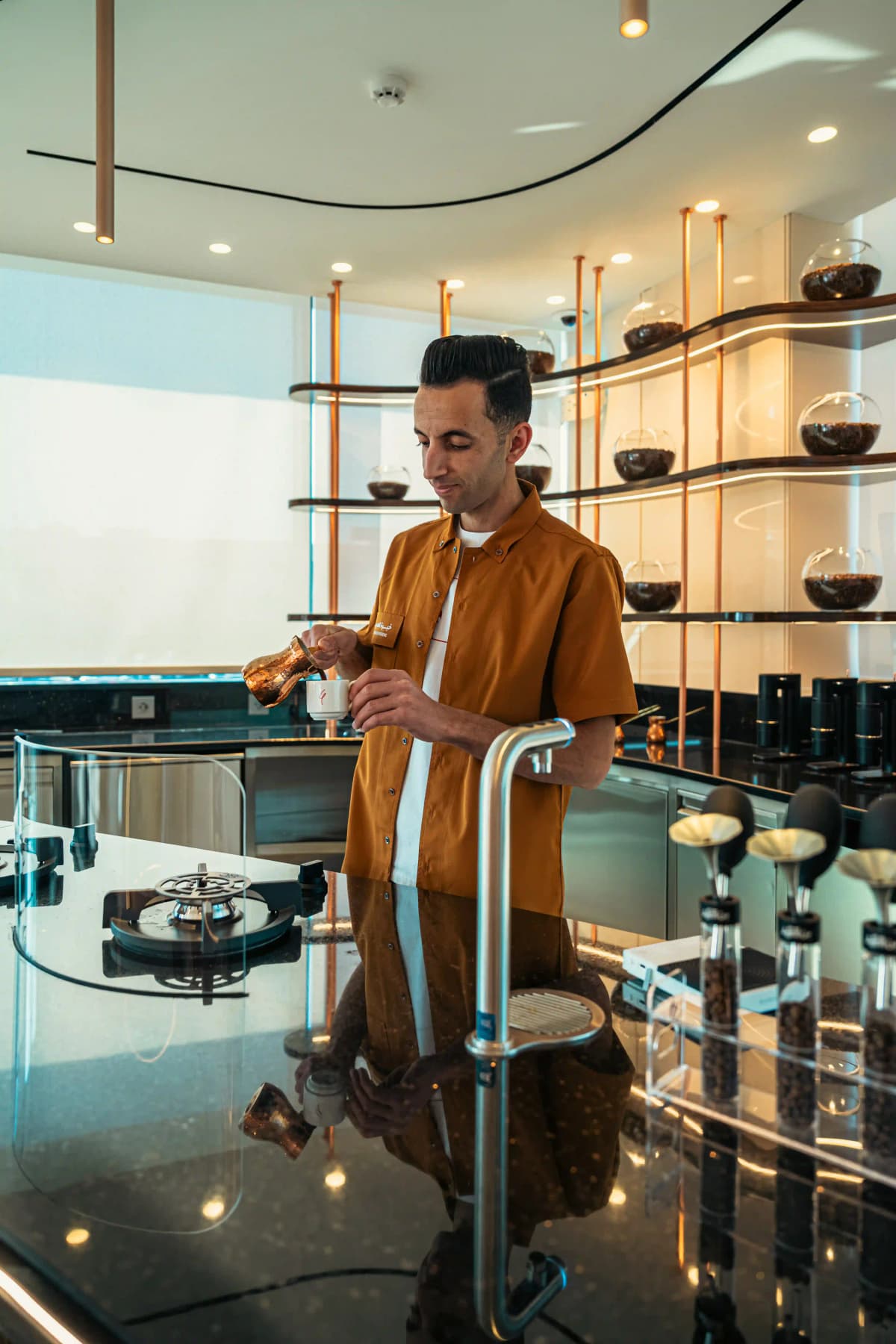 Displaying the Specialty Turkish Coffee Corner